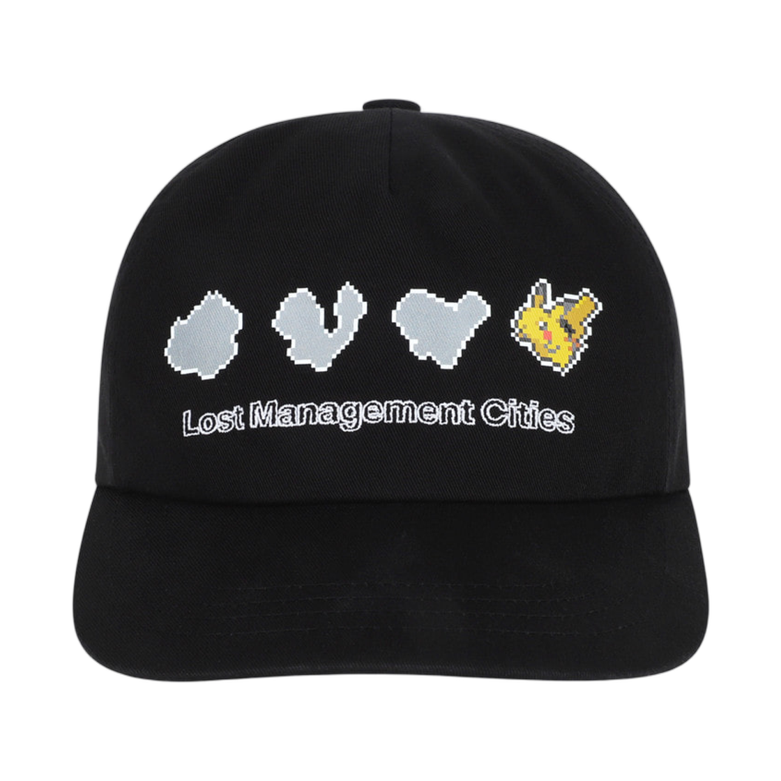 엘엠씨 x 포켓몬 픽셀 아트 피카츄 5패널 캡 블랙(LMC x Pokemon Pixel Art Pikachu 5panel Cap Black) - 2
