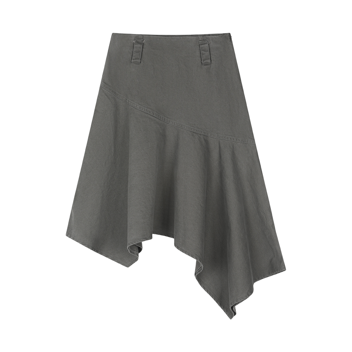 아크무어 어시메트릭 헵번 스커트 그레이(ARCMOOR Asymmetric Hepburn Skirt Grey)