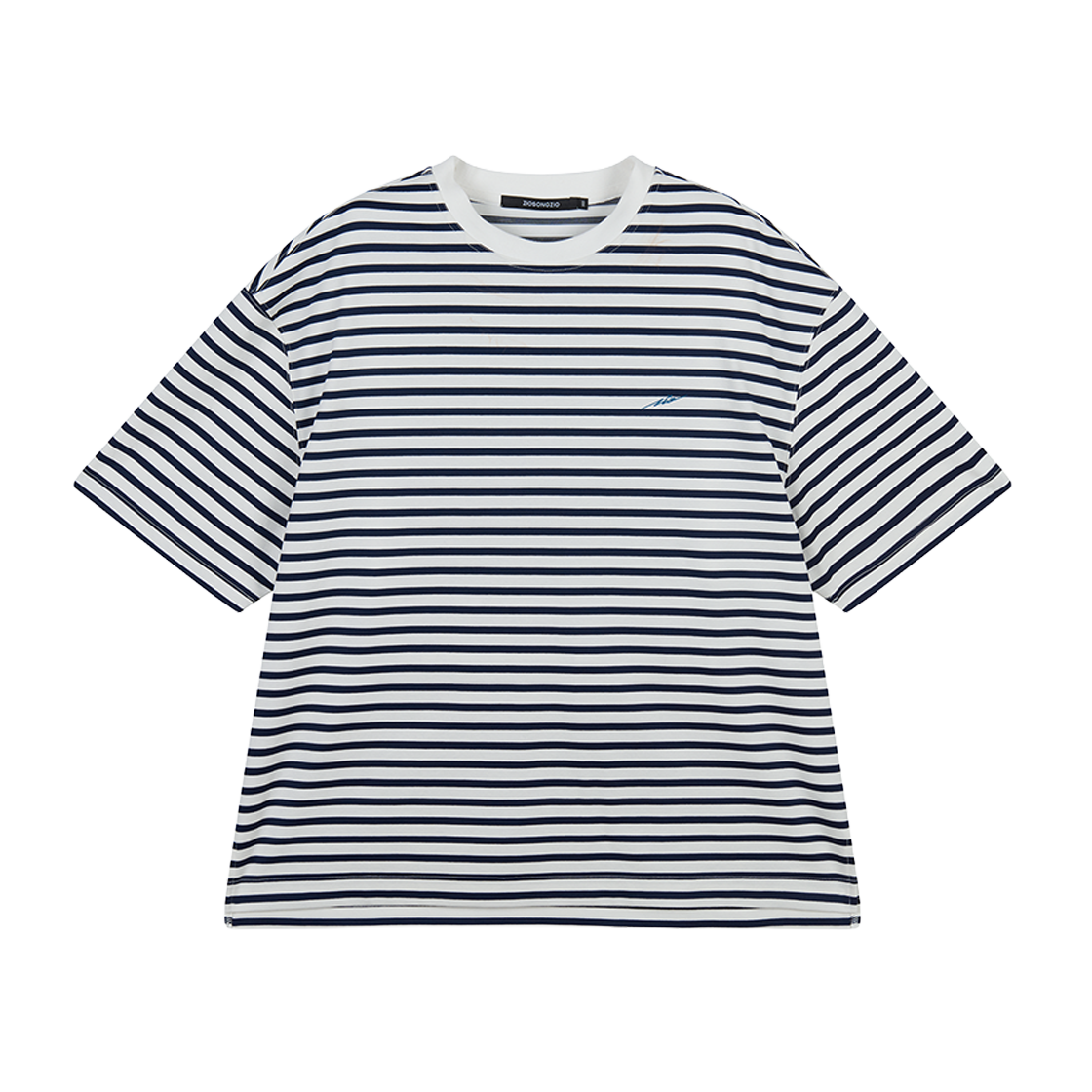 ZI3TS329NY ZIOSONGZIO Levitation Blouson Stripe T Shirt Navy