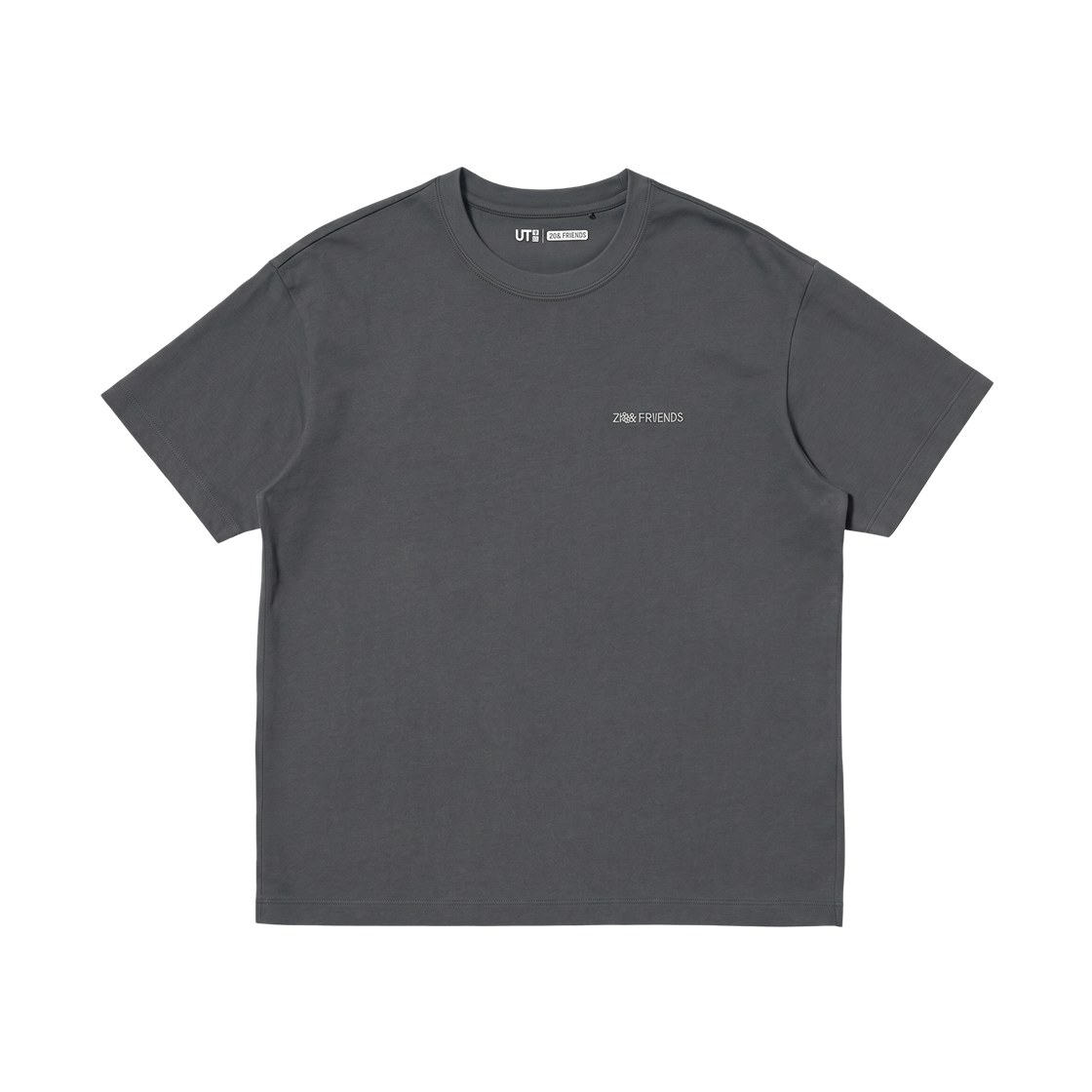 490279-08 (W) Uniqlo UT x Zo&Friends Graphic T-Shirt D Dark Gray