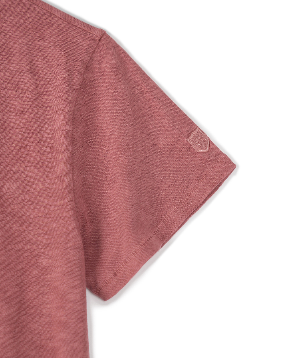 [예약 배송] (W) 선데이세레머니 내추럴 다이드 베이직 슬럽 티 - 딥 핑크([예약 배송] (W) SUNDAY CEREMONY Natural Dyed Basic Slub Tee - Deep Pink) - 5