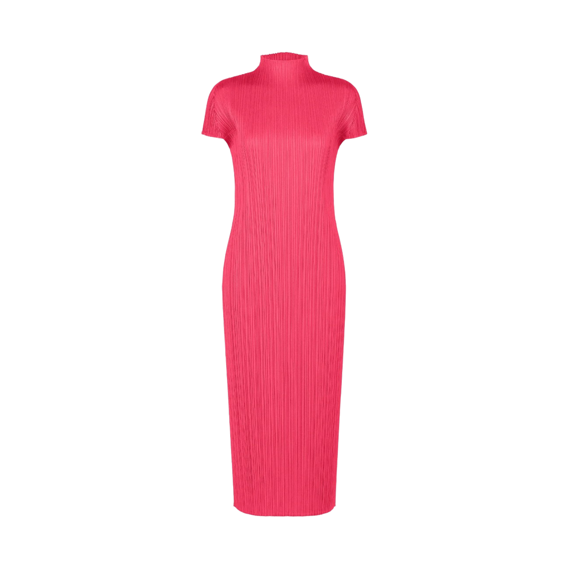 PP61-JH166-26 (W) Pleats Please Issey Miyake MC June Dress Bright Pink