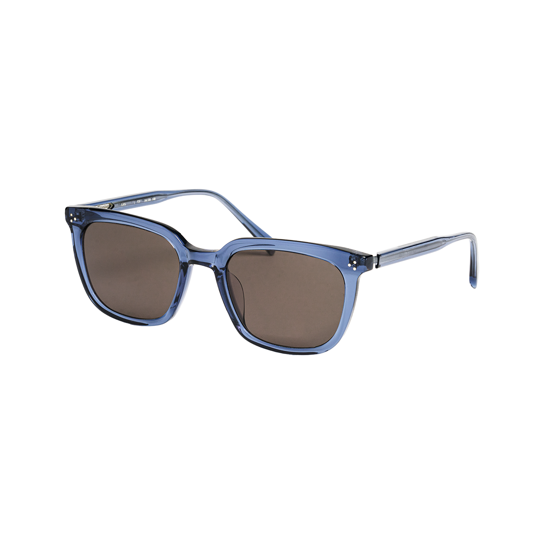 테츠오아이웨어 레오 선글라스 C3 네이비 크리스탈 & 블랙 렌즈(TETSUO EYEWEAR Leo C3 Navy crystal & Black Lens) - 2
