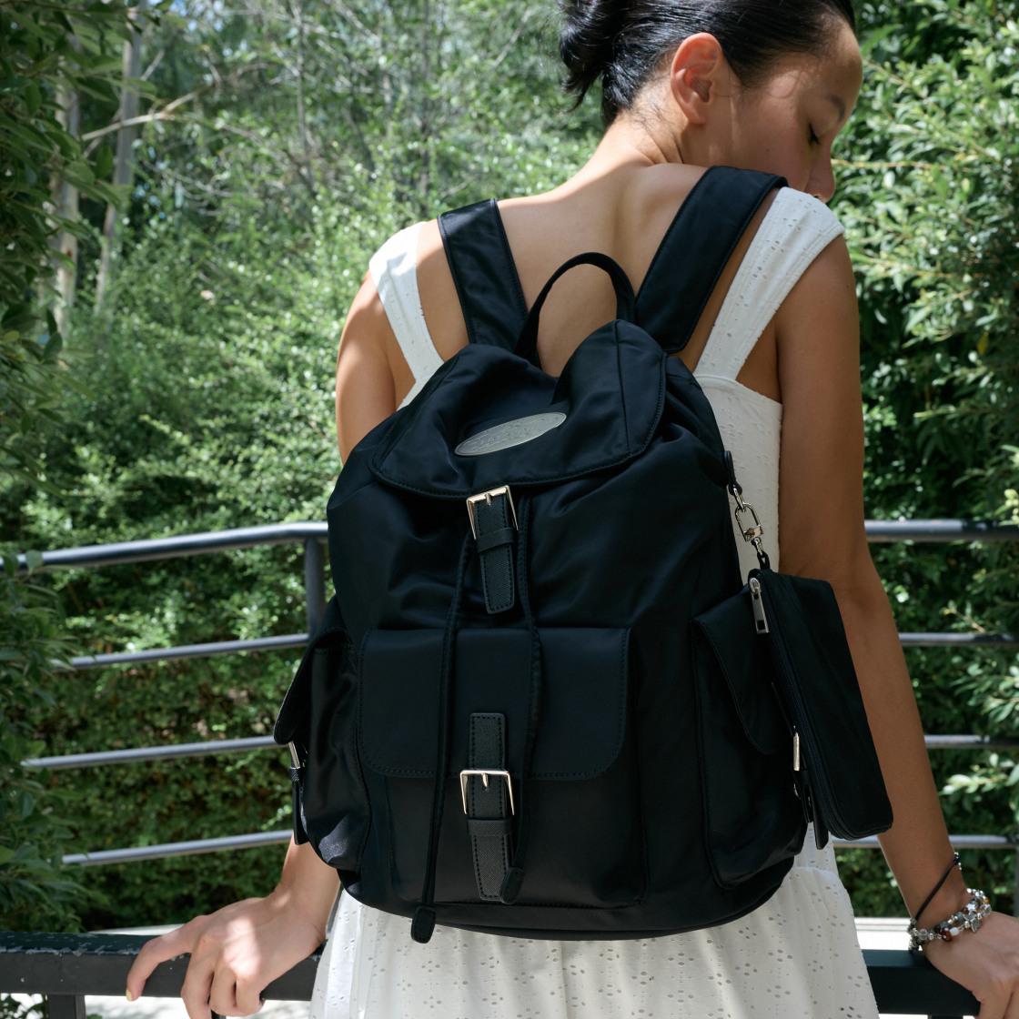 라츠유 노스탤지어 빅 백팩 블랙(LOTS YOU Nostalgia Big Backpack Black) - 3
