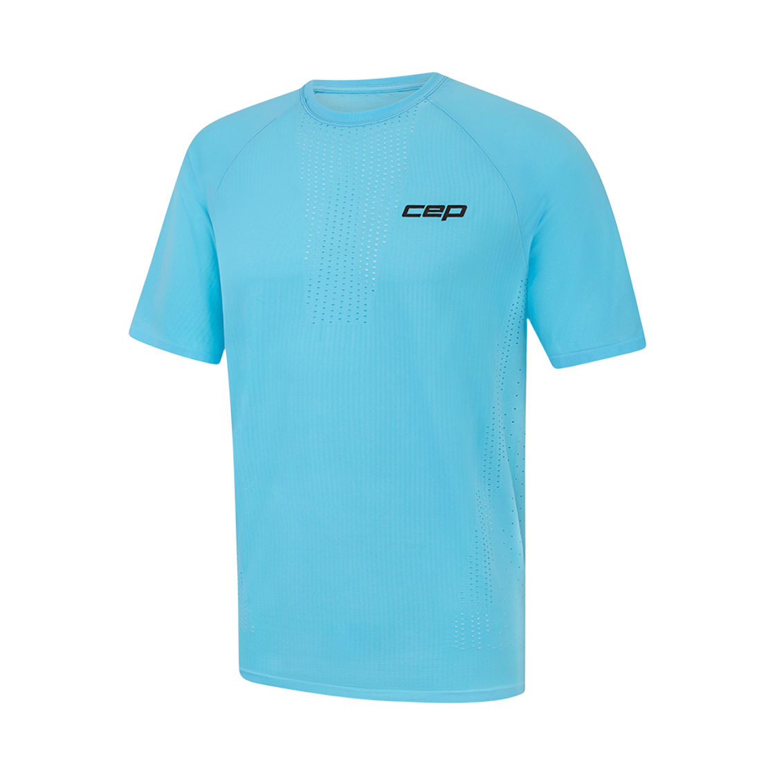 CEP 코어 런 울트라라이트 셔츠 숏 슬리브 V3 라이트블루 남성용(CEP Core Run Ultralight Shirt Short Sleeve V3 Light Blue Men's)