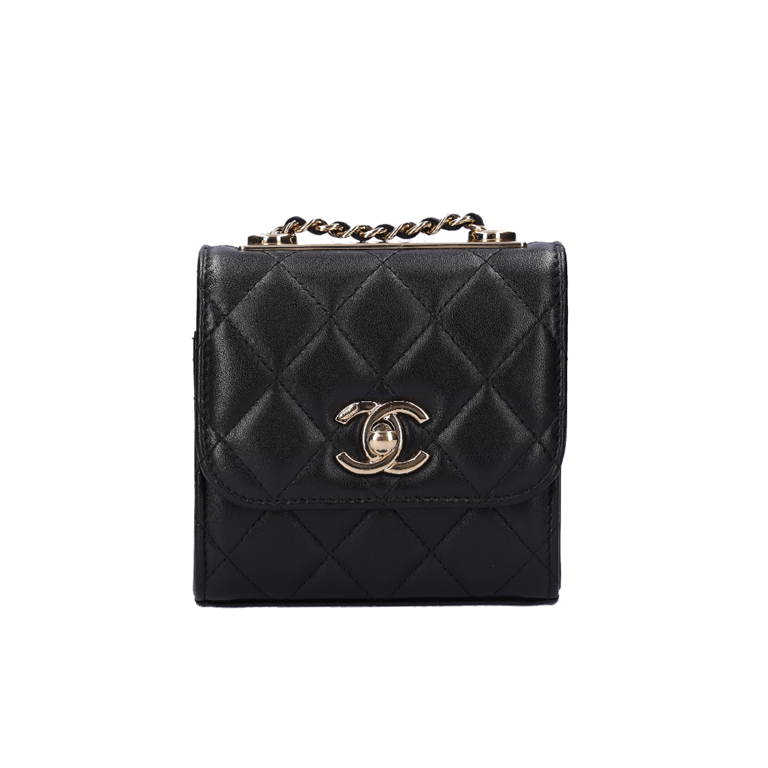 샤넬 A81633 트렌디 CC 미니 블랙 & 골드(Chanel A81633 Trendy CC Mini Black & Gold) - 1