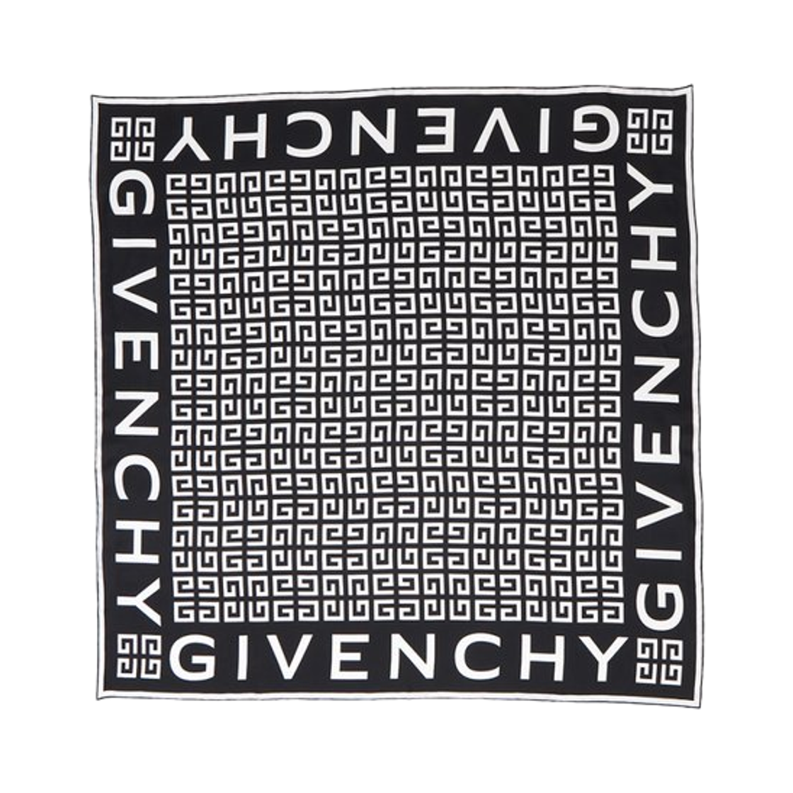지방시 실크 스카프 블랙(Givenchy Silk Scarf Black)