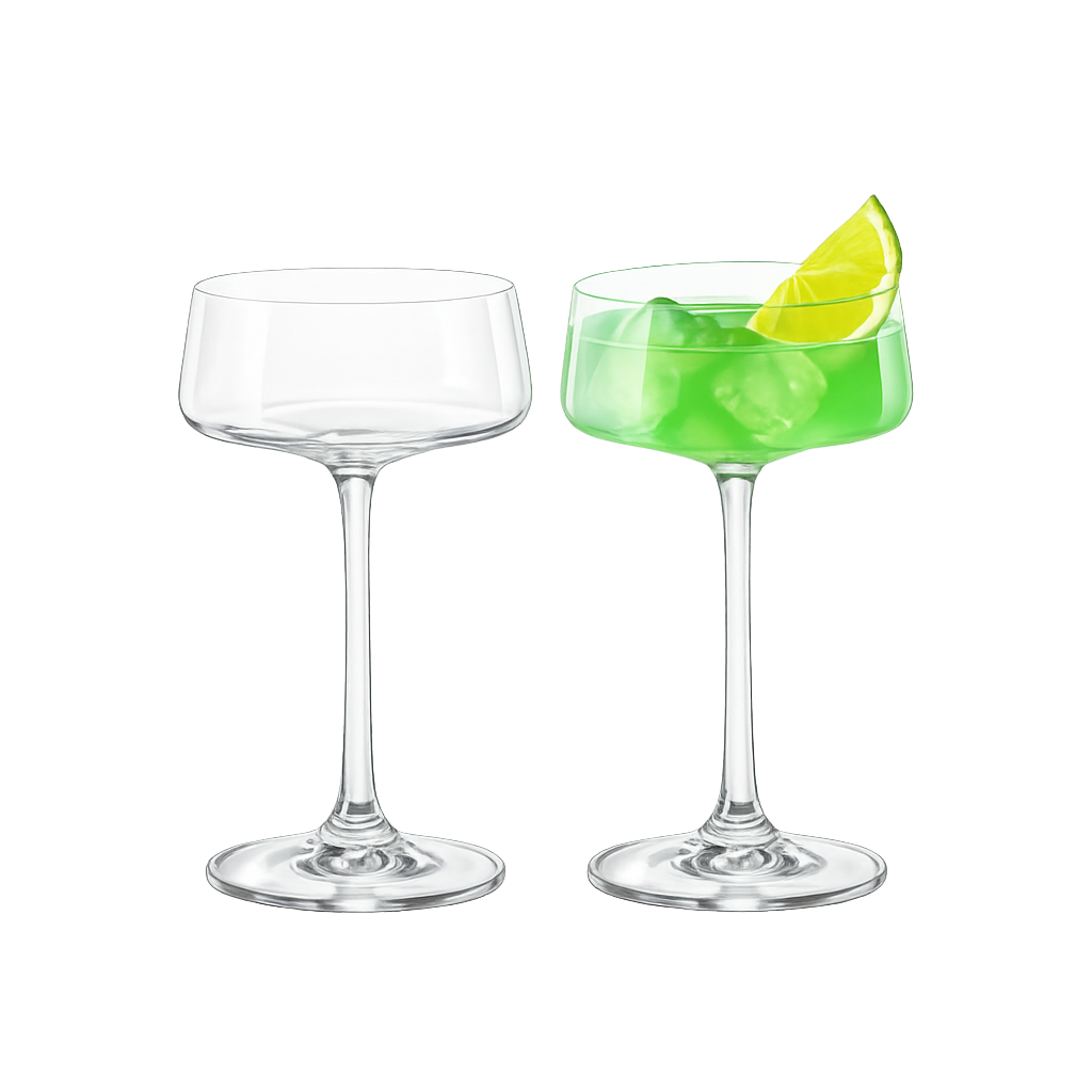 크리스탈렉스 엑스트라 낮은 샴페인잔 (220ml) 2p(Crystalex Extra Low Champagne Glass (220ml) 2p Set) - 1