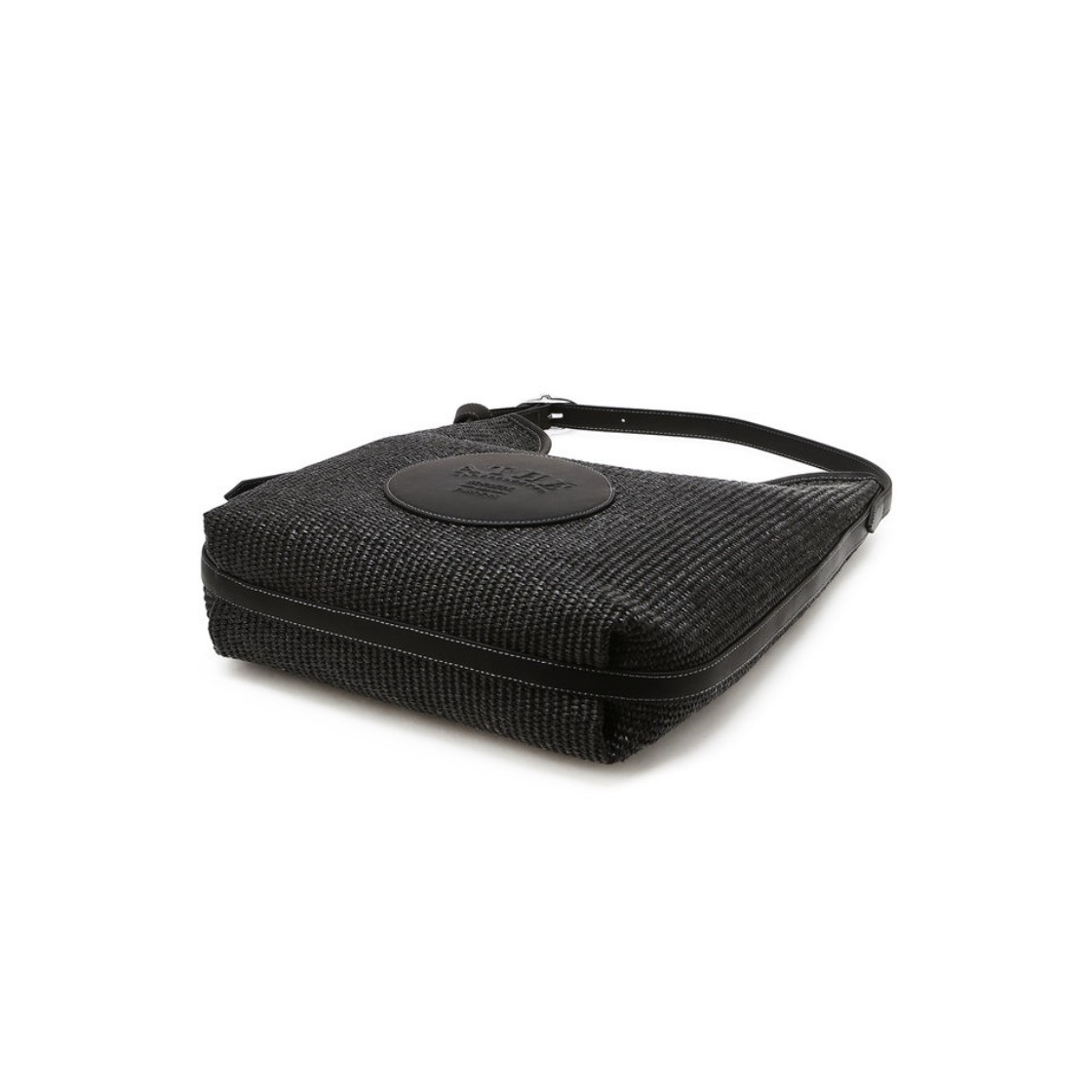 아떼 바네사브루노 액세사리 블랙 에꼴 라피아 숄더백 AABA6E822BK(Athe Vanessabruno Acc Ecole Black Agnes Raffia Shoulder Bag Black) - 3