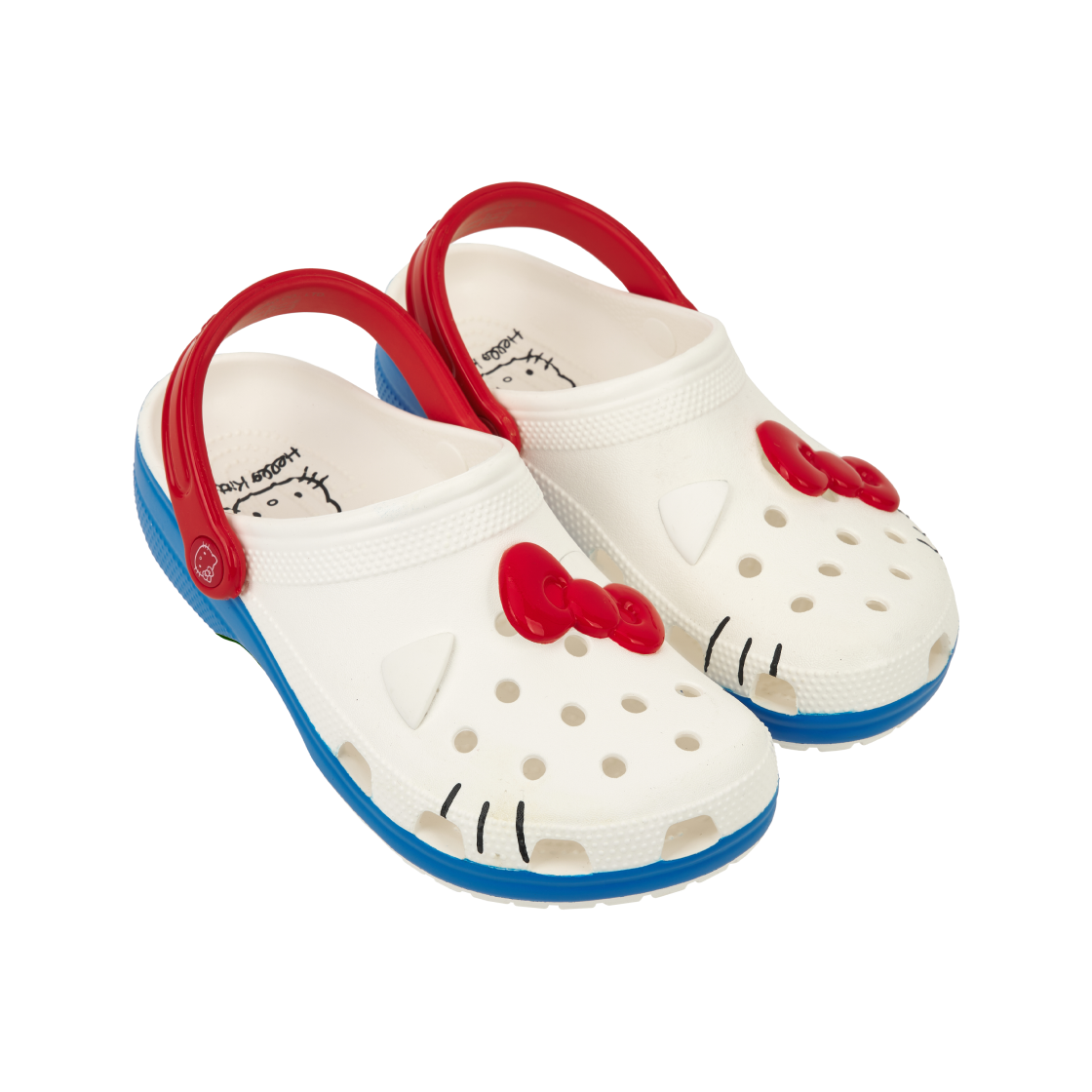 (W) 크록스 x 헬로 키티 클래식 클로그 화이트((W) Crocs x Hello Kitty Classic Clog White) - 4