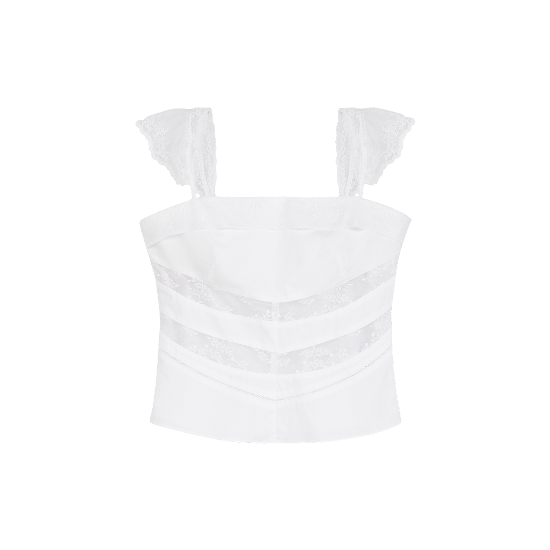 라츠유 새시 블라우스 화이트(LOTS YOU Sassy Blouse White)