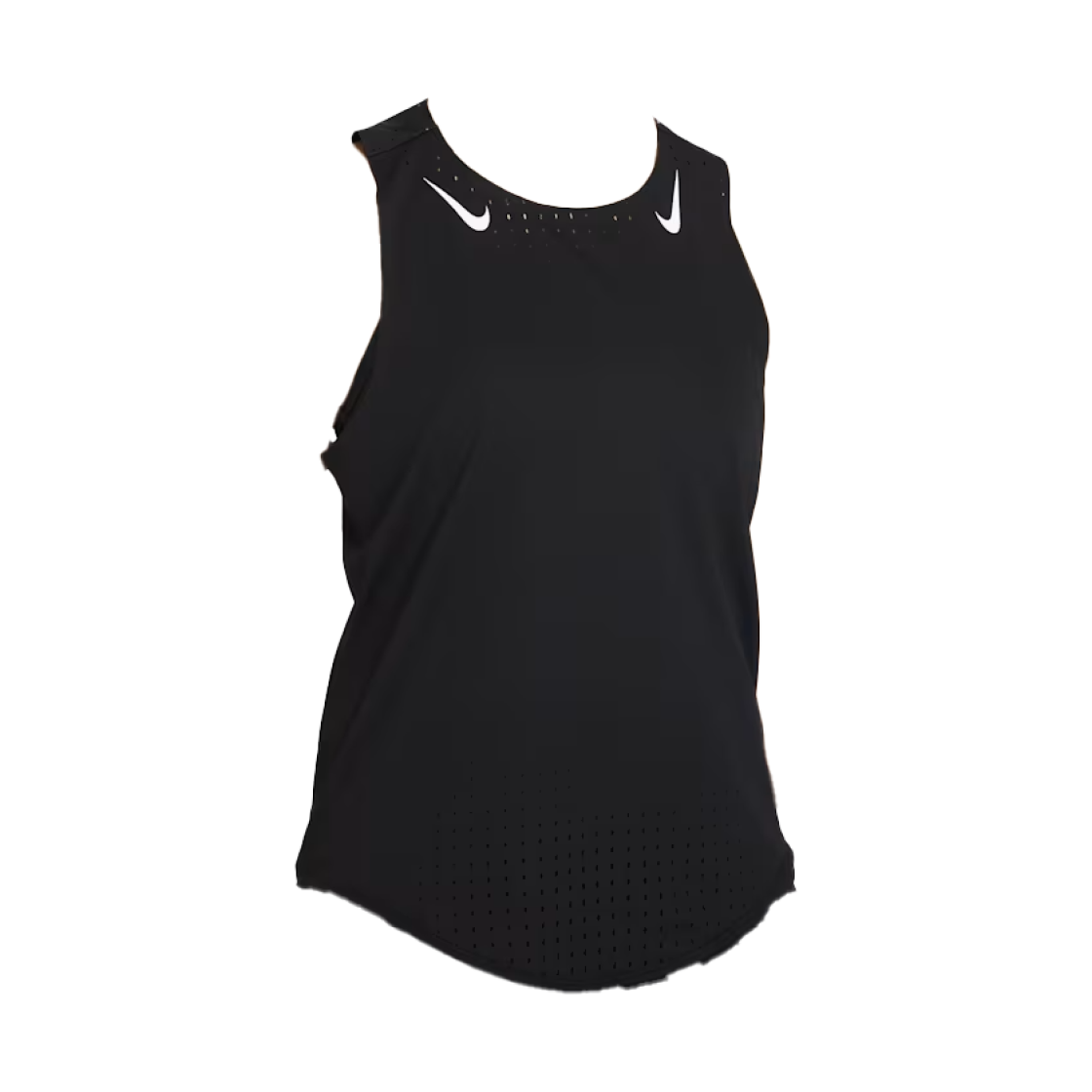 IF1253-010 (W) Nike AeroSwift Dri-Fit ADV Running Singlet Black White - Asia