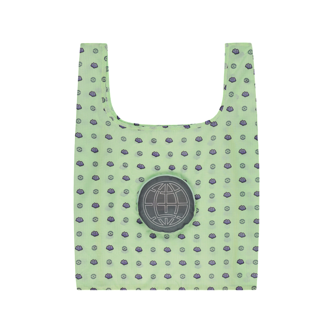 엘엠씨 x 포켓몬 픽셀 아트 몬스터 볼 패커블 백 그린(LMC x Pokemon Pixel Art Monster Ball Packable Bag Green)