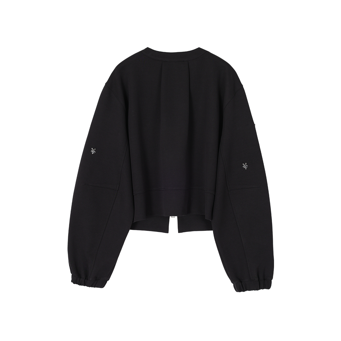 (W) 송지오 에투알 아플리케 집업 점퍼 블랙((W) SONGZIO Etoile Applique Zip Up Jumper Black) - 2