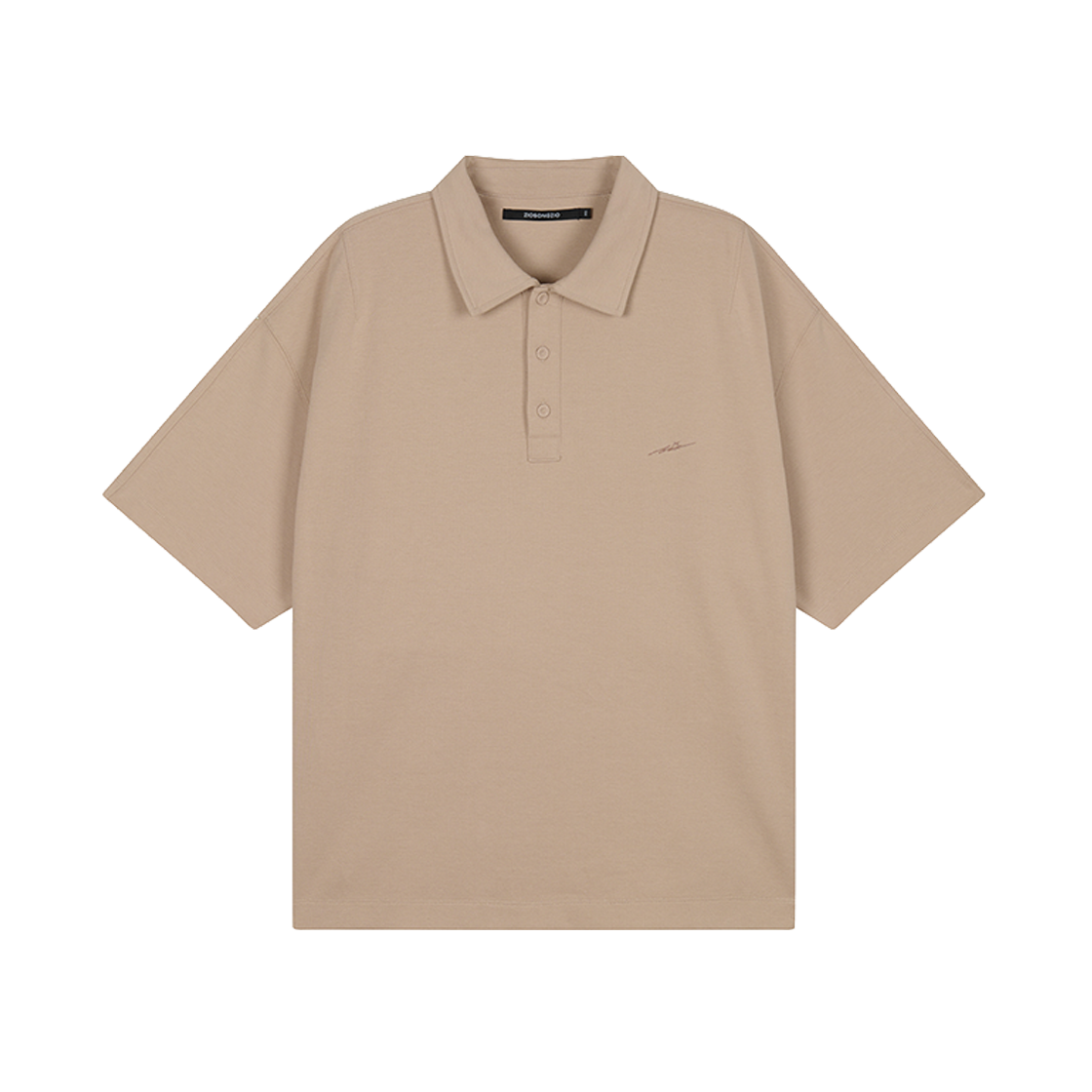지오송지오 스케르조 아트워크 카라 티셔츠 베이지 ZI3TS375BE(ZIOSONGZIO Scherzo Artwork Collared T-Shirt Beige) - 2