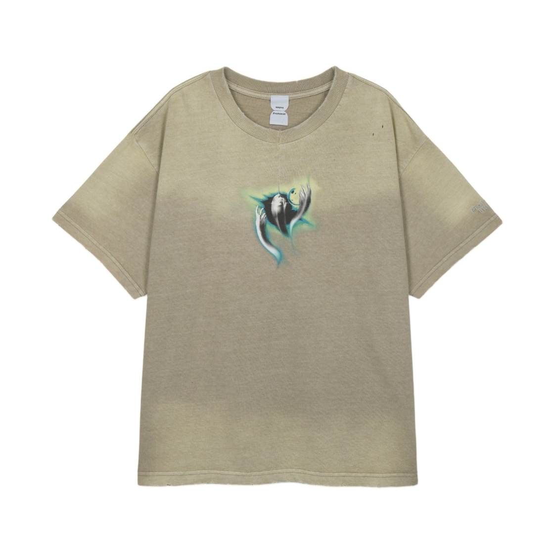 프로토콜 인덱스 FK 센터라인 다트 워시드 티셔츠 토프(Protocol Index Fk Centerline Dart Washed T-Shirt Taupe)