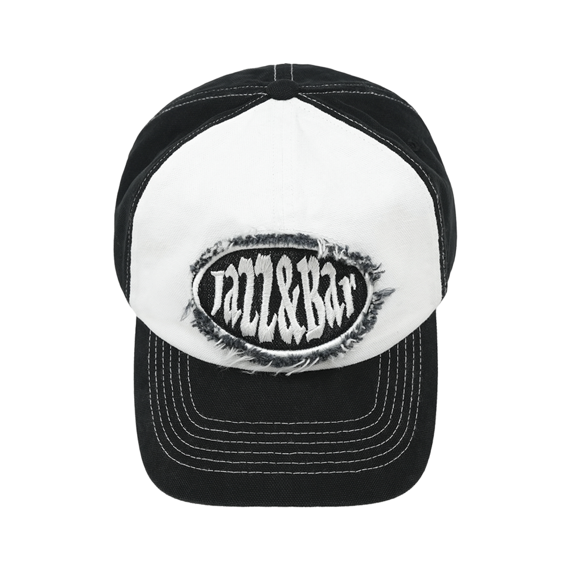 재즈앤바 데님 패치 로고 캡 블랙화이트(JAZZANDBAR 6P Denim Patch Logo Cap BlackWhite) - 3
