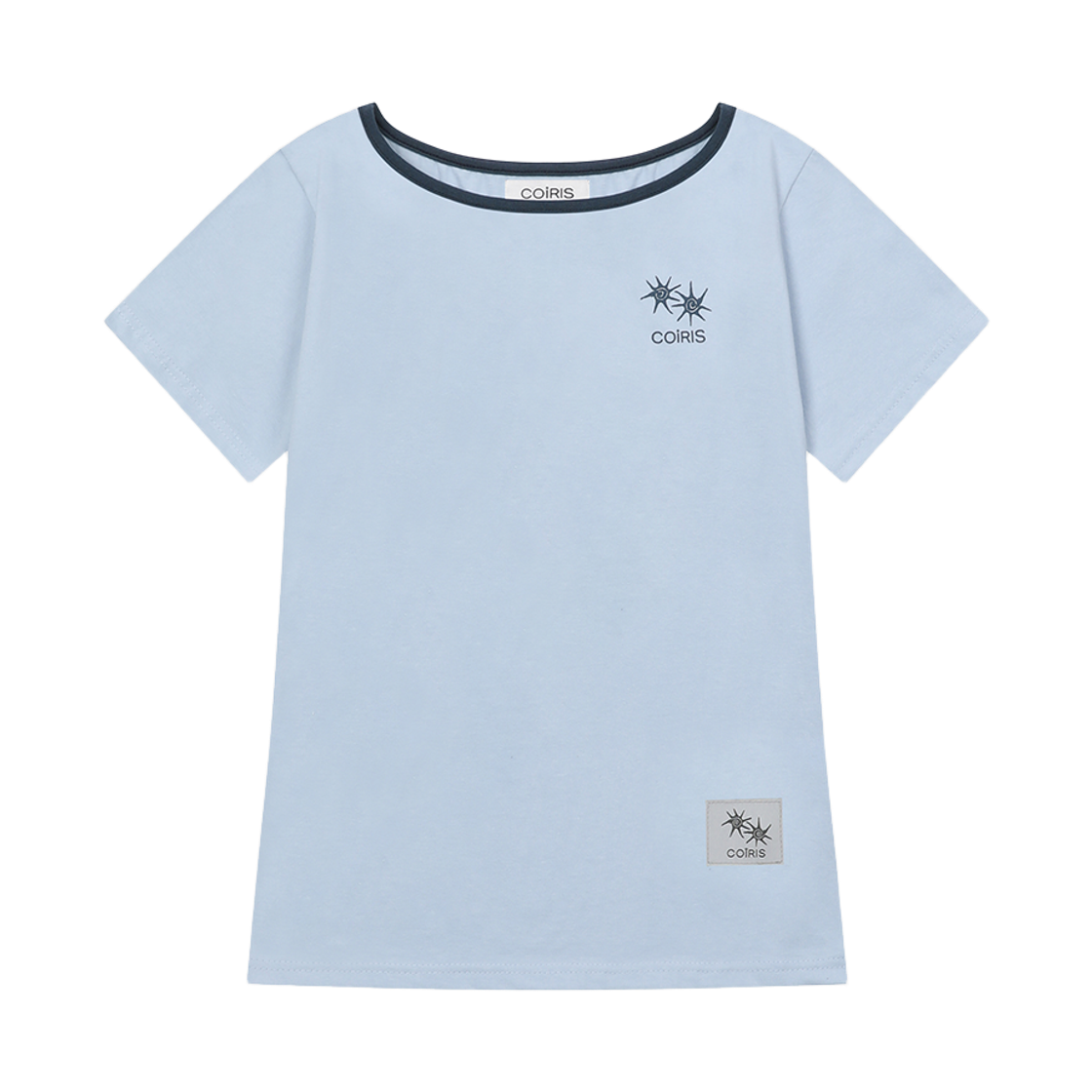 C-P00000HI Coiris Rora Small Logo One-Shoulder Half T Sora