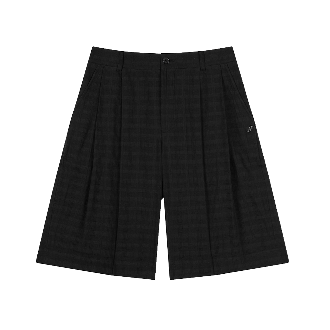 BI3PT355BK ZIOSONGZIO COLLECTION Tartan Check Bermuda Shorts Black