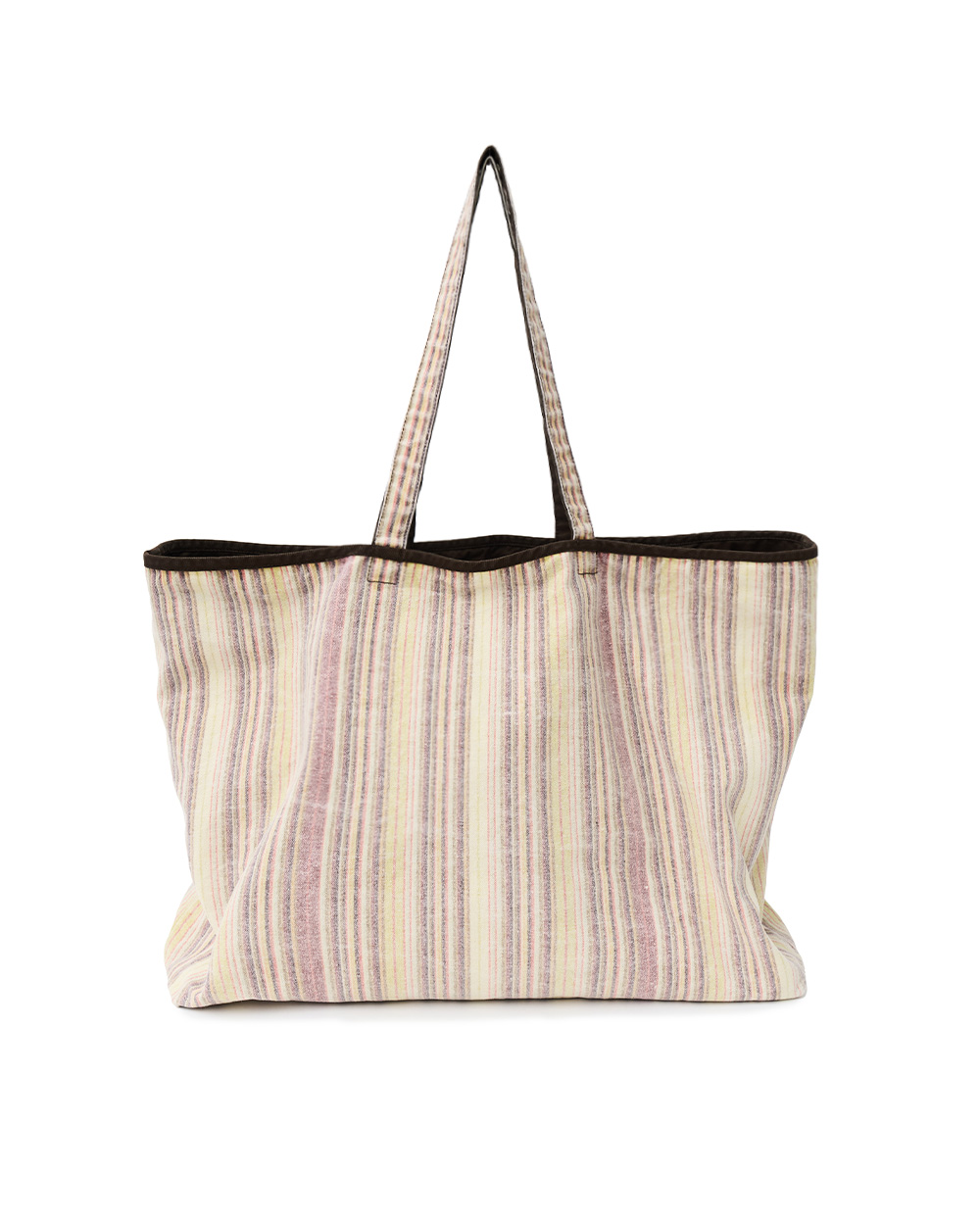 [예약 배송] 선데이세레머니 빈티지 스트라이프 리버시블 토트백 - 브라운([예약 배송] SUNDAY CEREMONY Vintage Stripe Reversible Tote Bag - Brown) - 3