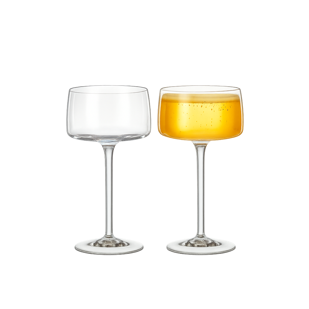 크리스탈렉스 알렉스 낮은 샴페인잔 (220ml) 2p(Crystalex Alex Low Champagne Glass (220ml) 2p Set)