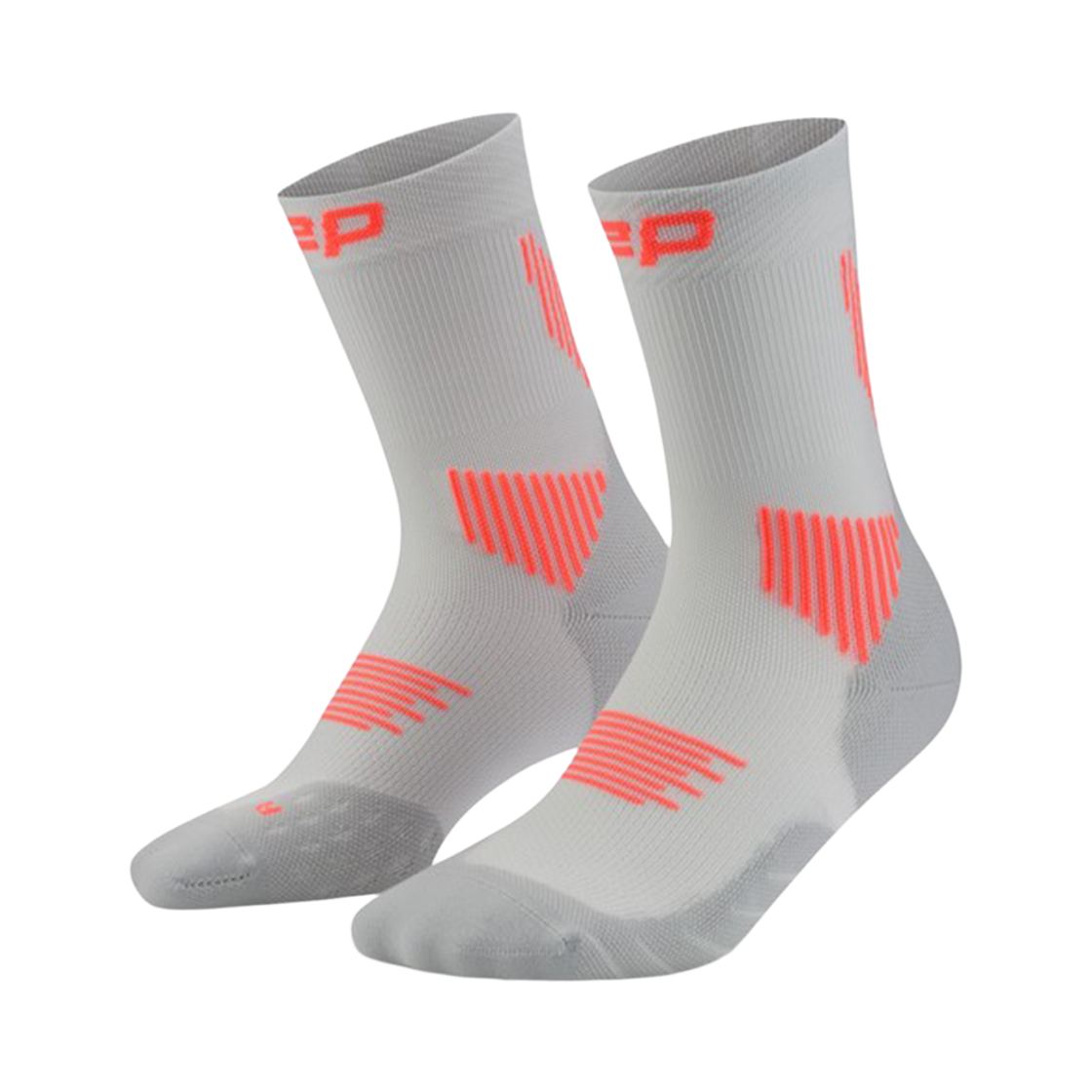 CEP 코어 런 미드컷 삭스 V5 그레이 남성용(CEP Core Run Socks Mid Cut V5 Grey Men's)