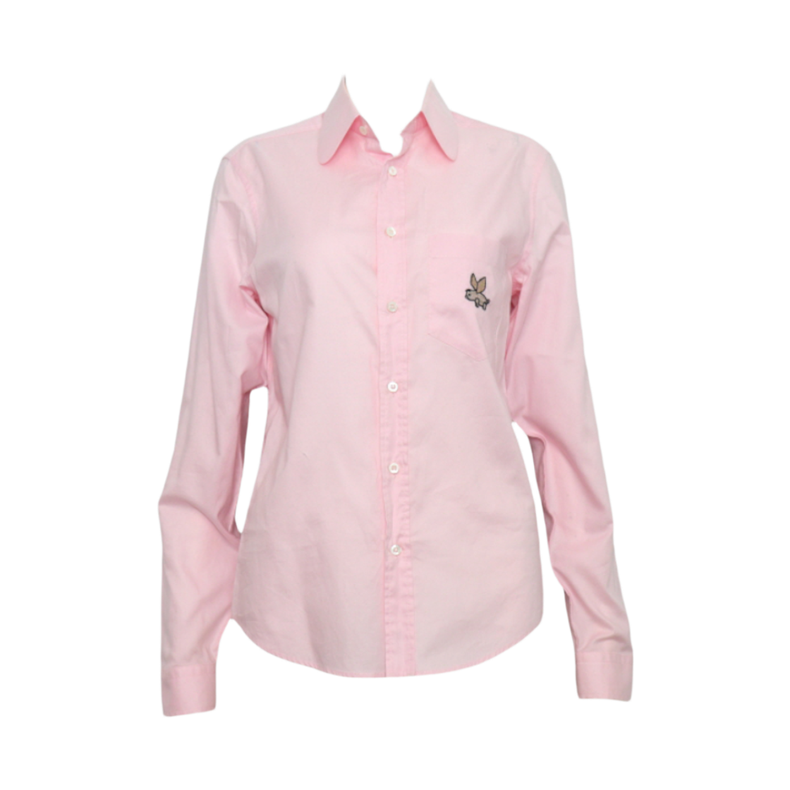 IT3UNC7VBAD6 Gucci Pink Cotton Animal Embroidery Women Shirt 564834