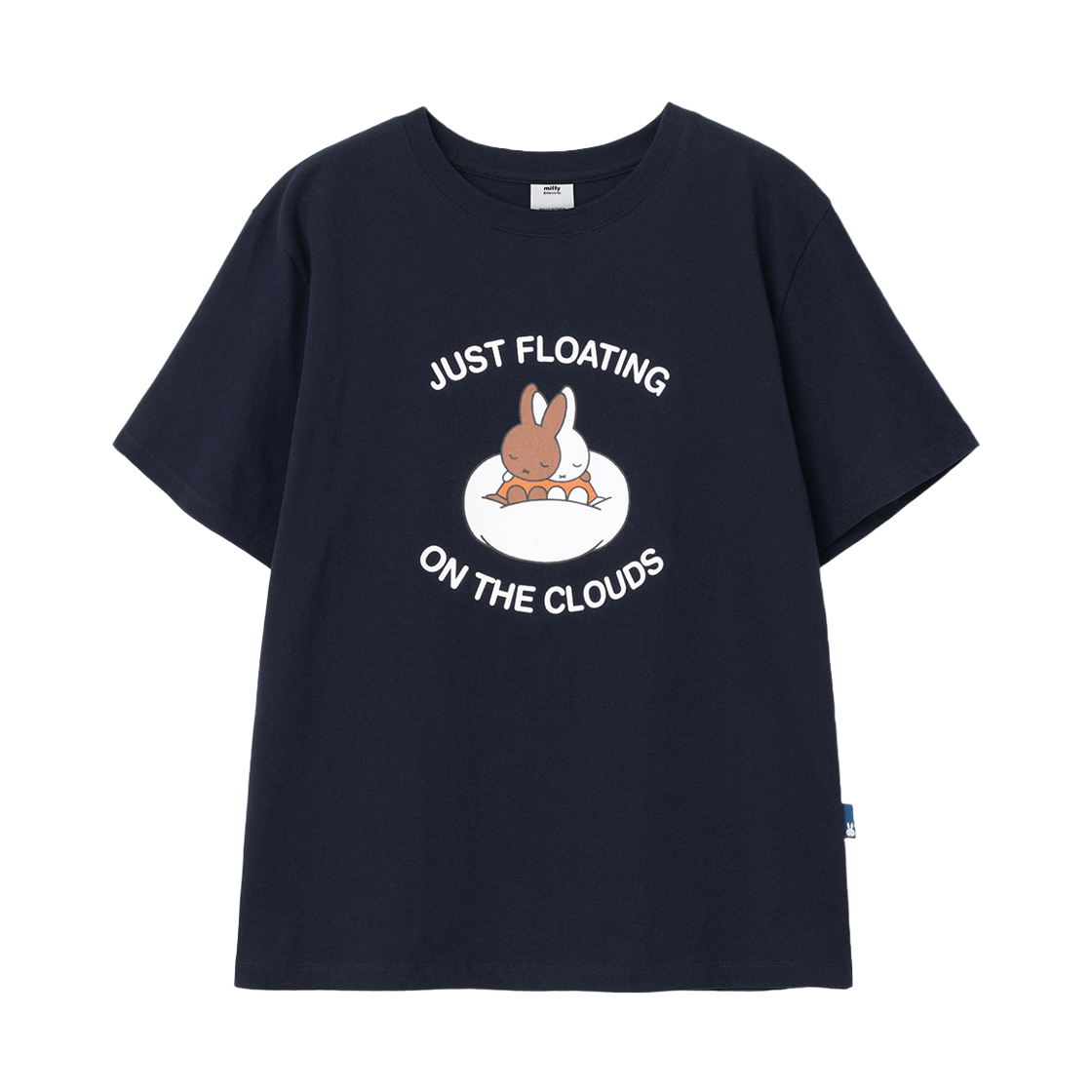 밀로 우먼 x 미피 클라우드 미피 티셔츠 네이비(MILLO WOMEN x miffy Cloud Miffy T-Shirt Navy)