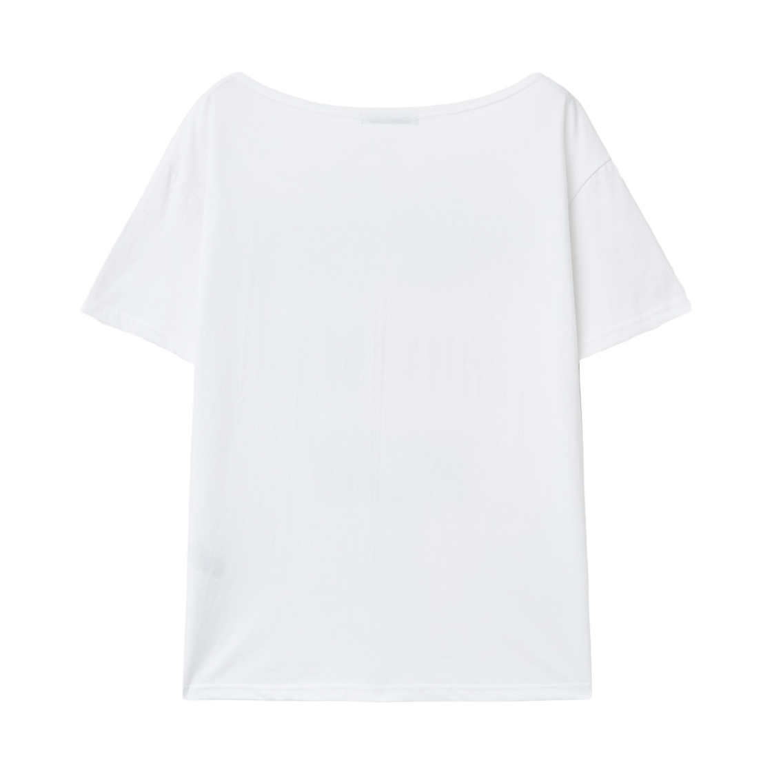 슬릭글로우 HATERS 원숄더 티셔츠 화이트(SLEEKGLOW HATERS One-Shoulder T-Shirt White) - 2