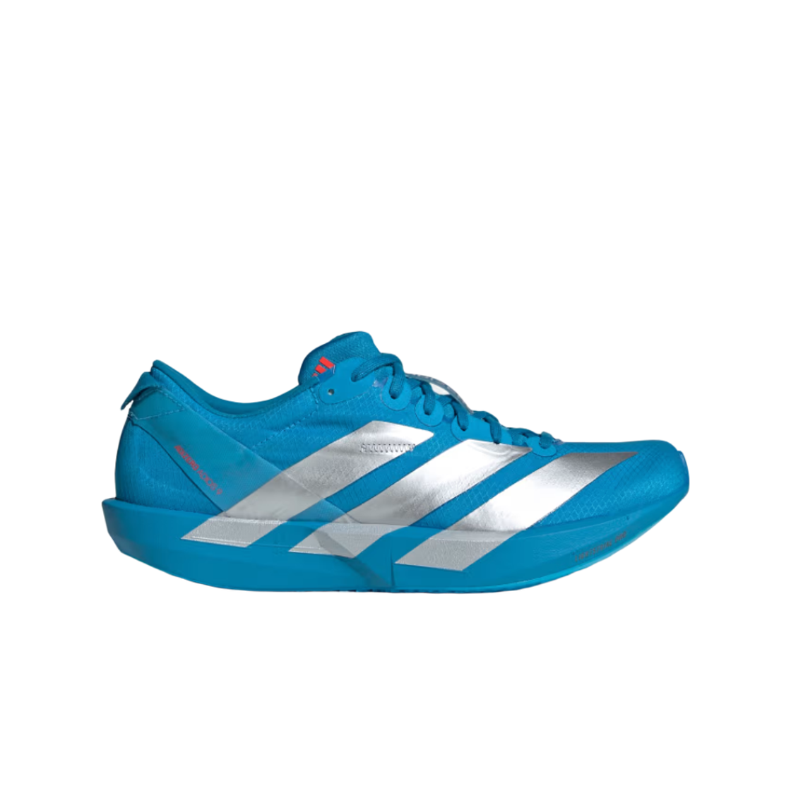 JQ1682 (W) Adidas Adizero Adios 9 Silver Metallic Lucid Red