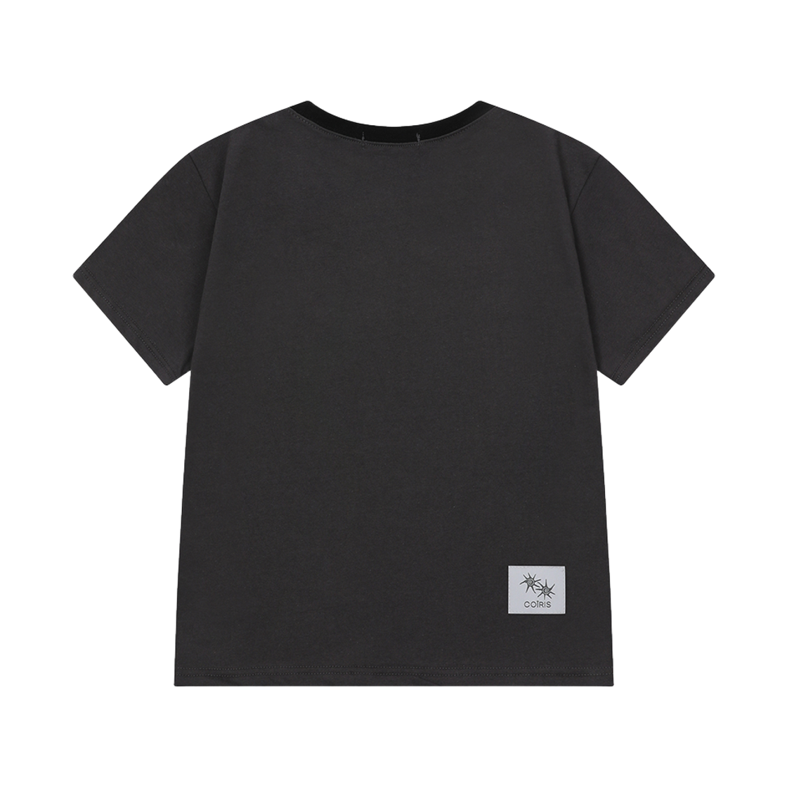 코이리스 로라 스몰 로고 배색 반팔 티 차콜(Coiris Rora Small Logo Half T Charcoal) - 2