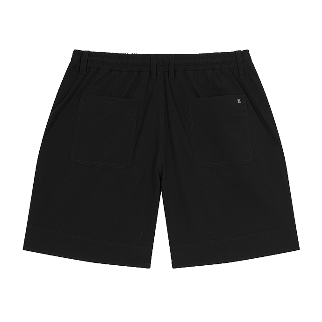 지오송지오 슬릿 원턱 쇼츠 블랙 ZI3PT351BK(ZIOSONGZIO Slit One Tuck Shorts Black) - 2
