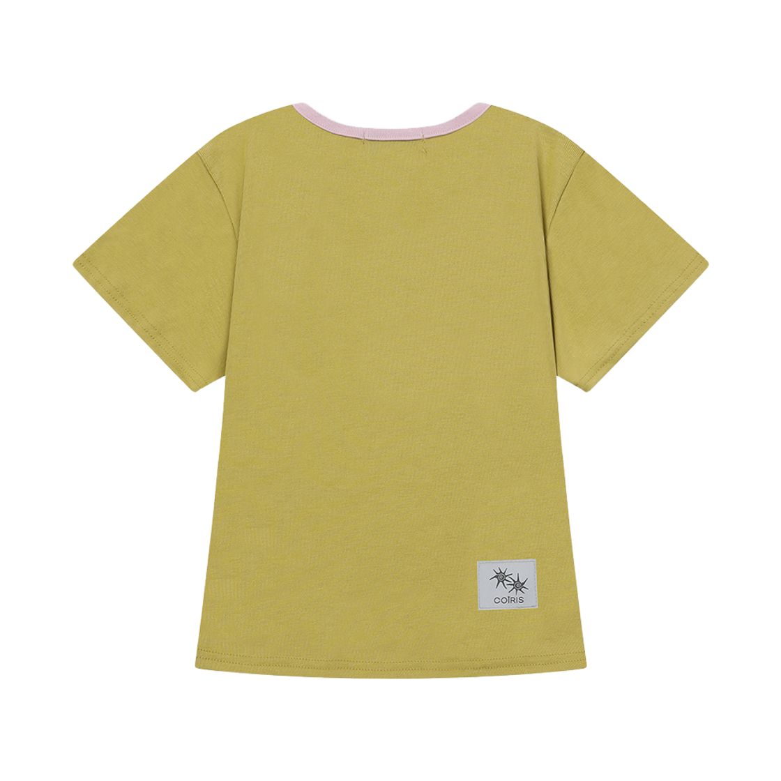 코이리스 로라 스몰 로고 배색 유넥 반팔티 그린(Coiris Rora Small Logo U-Neck Half T Green) - 2