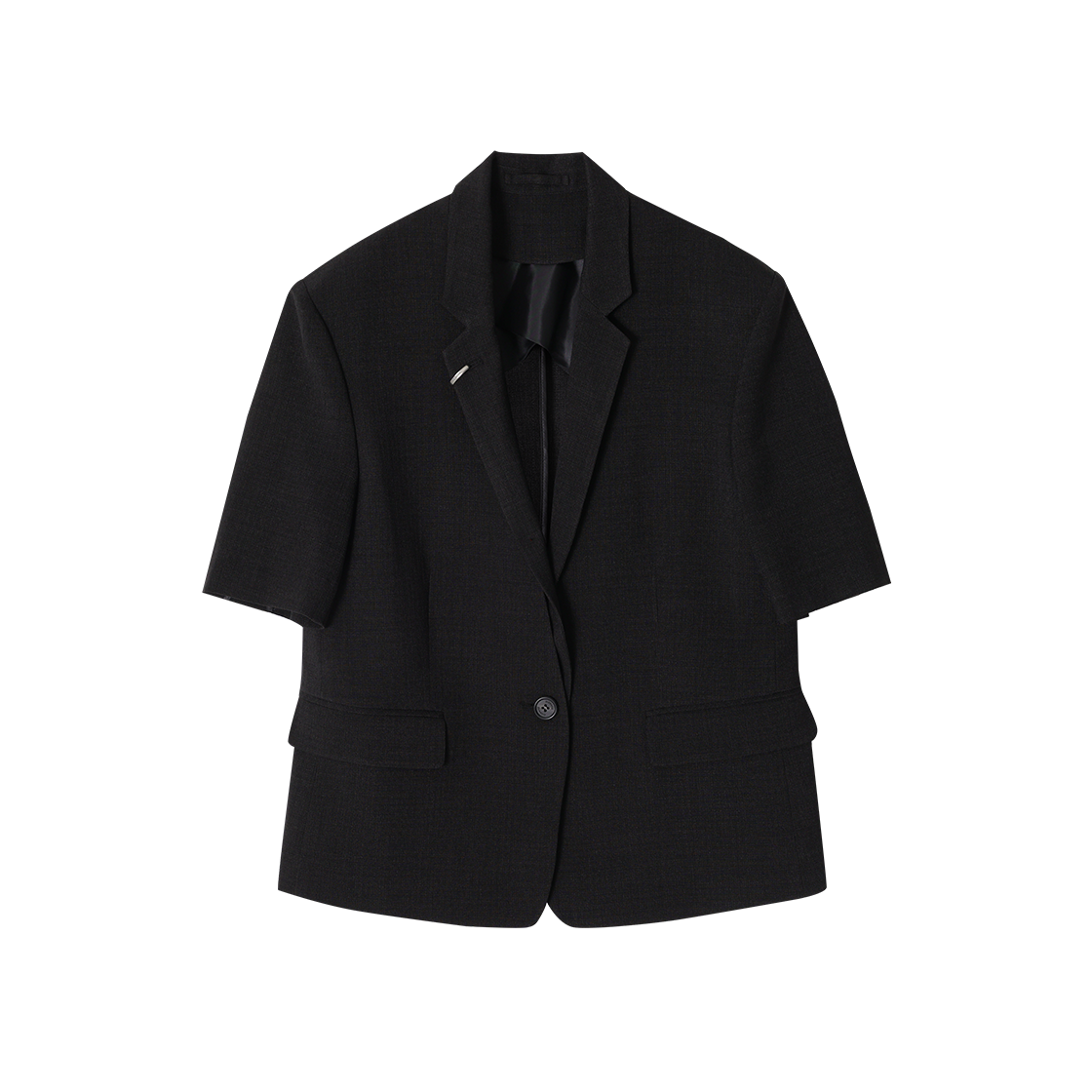 (W) 송지오 아티저널 하프 슬리브 자켓 블랙((W) SONGZIO Artisanal Half Sleeve Jacket Black)