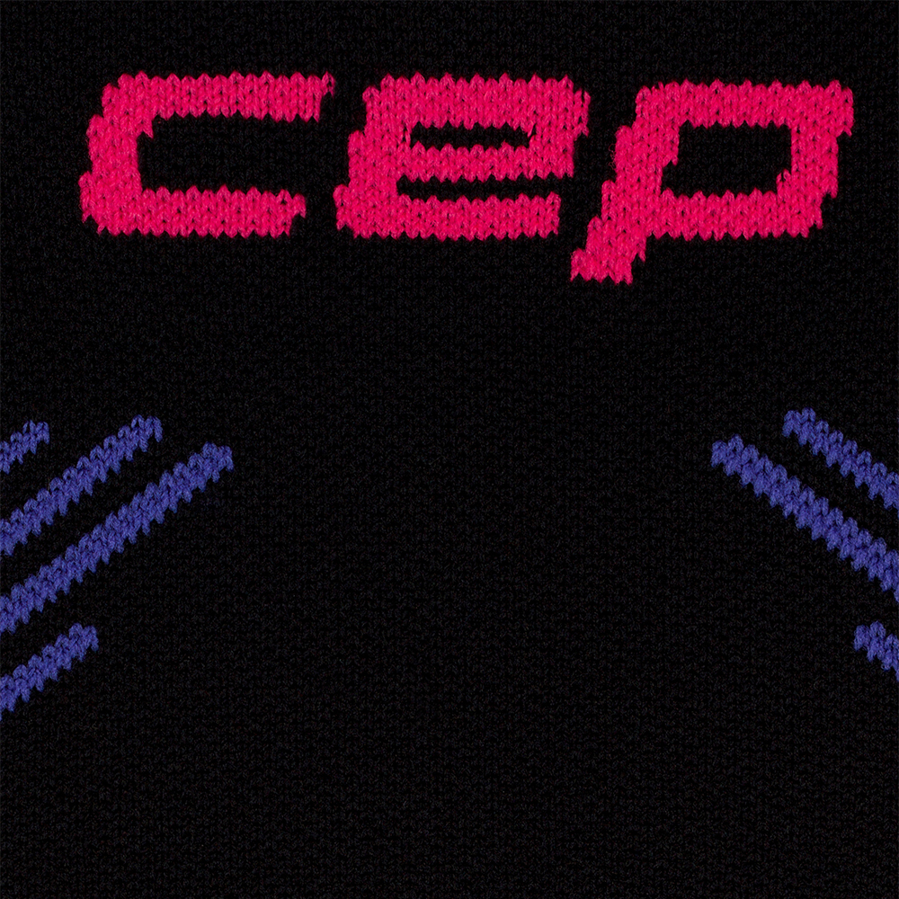 CEP 버티컬 미드컷 삭스 블랙 라일락핑크 여성용(CEP Core Run Edt. Vertical Socks Mid Cut Black Lilac Pink Women's) - 2