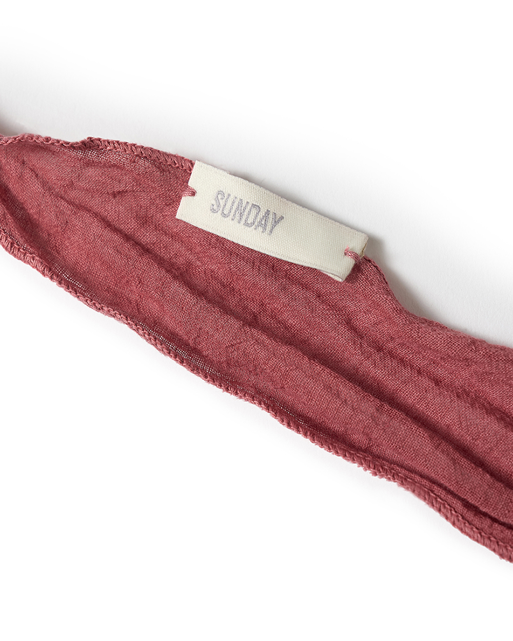 [예약 배송] 선데이세레머니 내추럴 다이드 네커치프 - 딥 핑크([예약 배송] SUNDAY CEREMONY Natural Dyed Neckerchief - Deep Pink) - 2