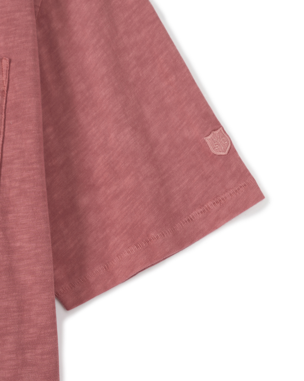 [예약 배송] (M) 선데이세레머니 내추럴 다이드 베이직 슬럽 티 - 딥 핑크([예약 배송] (M) SUNDAY CEREMONY Natural Dyed Basic Slub Tee - Deep Pink) - 5