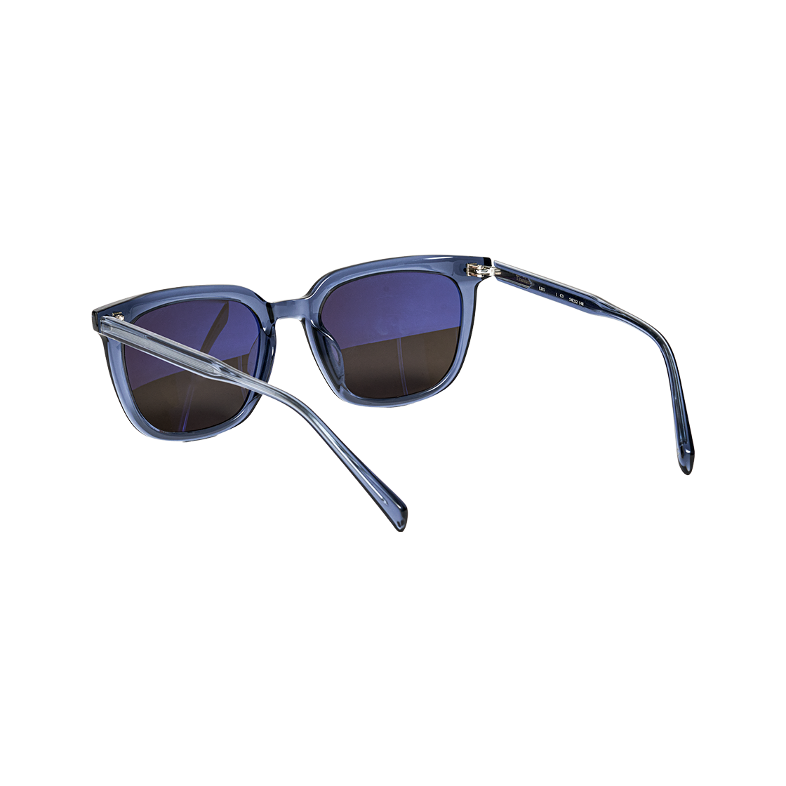 테츠오아이웨어 레오 선글라스 C3 네이비 크리스탈 & 블랙 렌즈(TETSUO EYEWEAR Leo C3 Navy crystal & Black Lens) - 3
