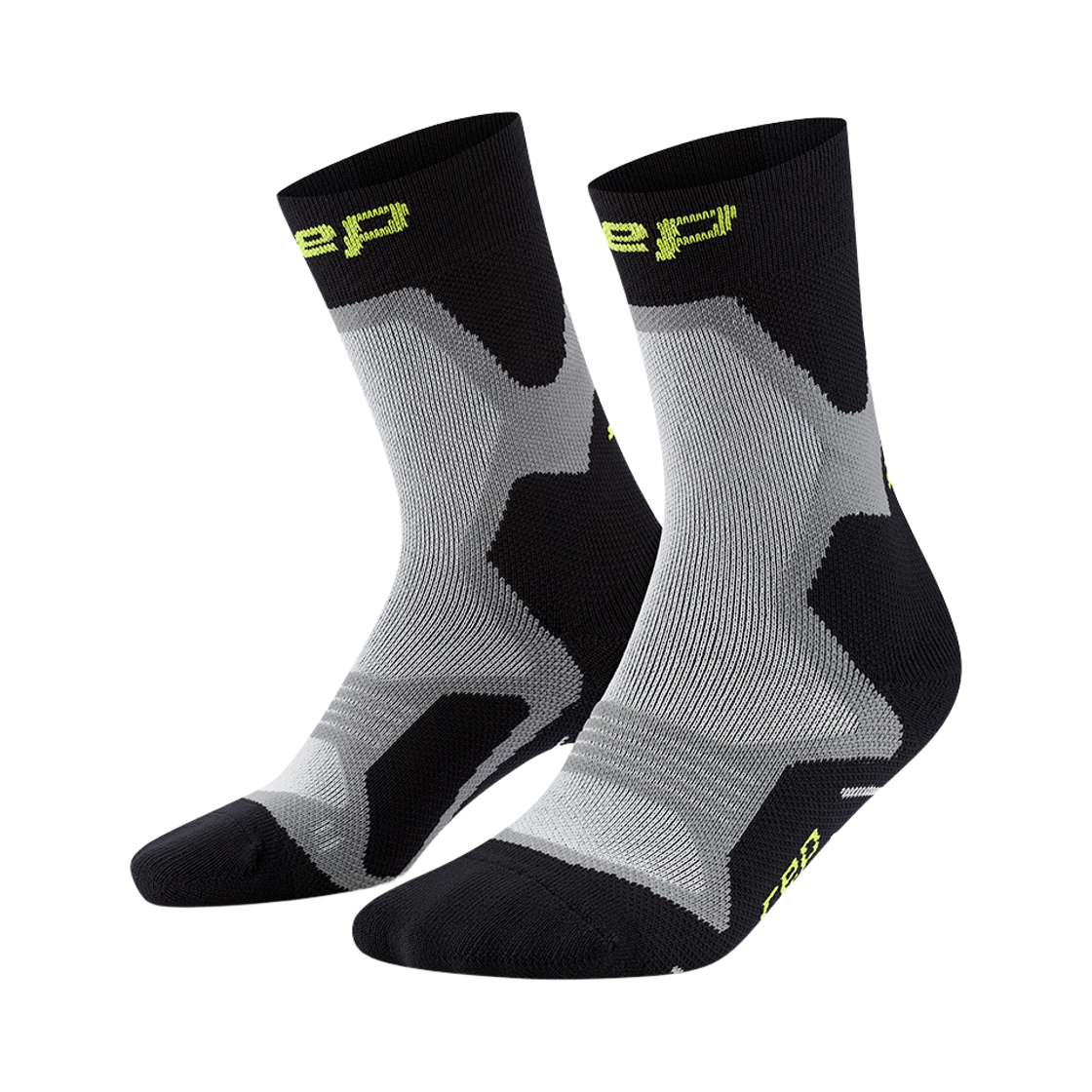 CEP 코어 런 쿠션 미드컷 삭스 블랙(CEP Core Run Cushion Socks Mid Cut Black)