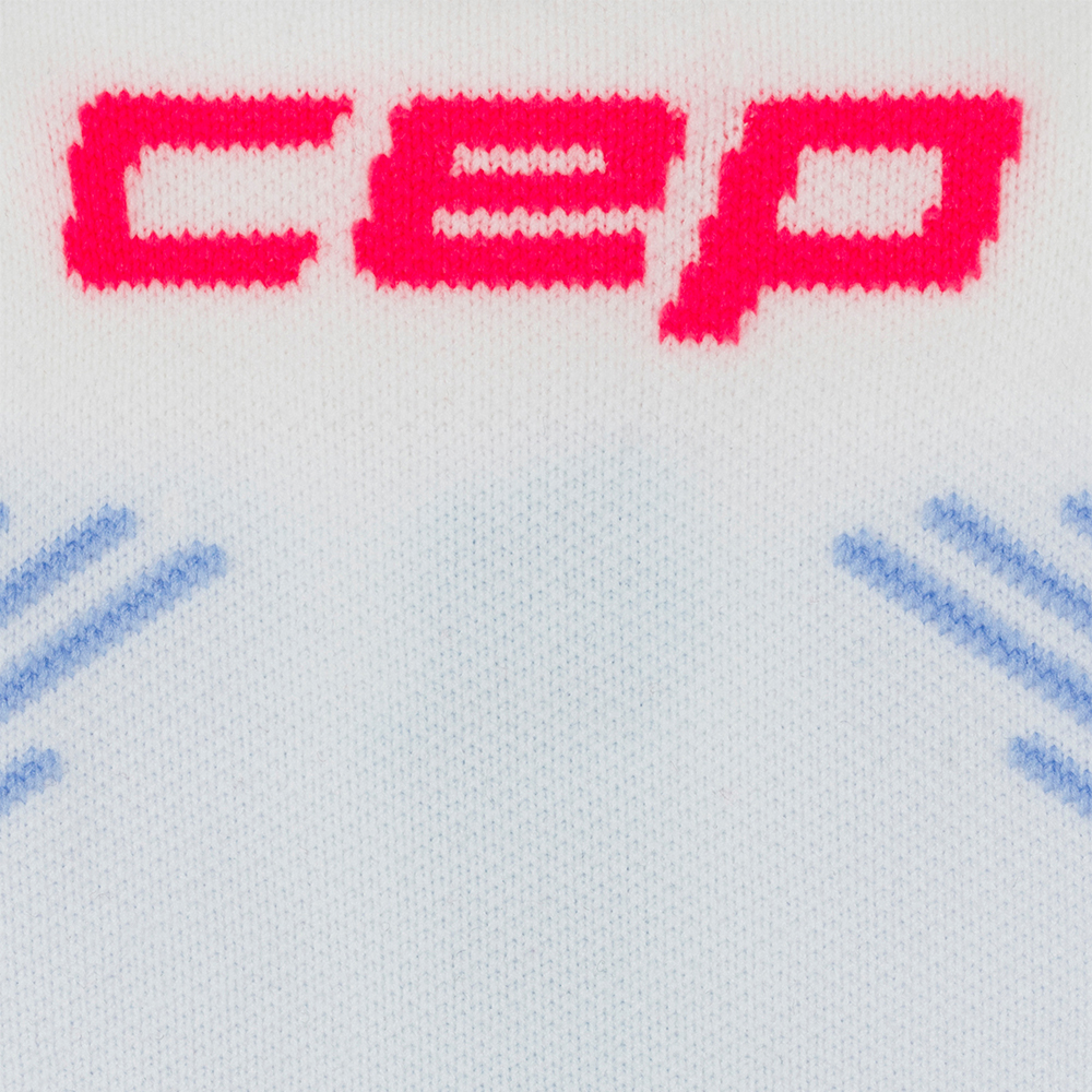 CEP 버티컬 미드컷 삭스 화이트 블루핑크 남성용(CEP Core Run Edt. Vertical Socks Mid Cut White Blue Pink Men's) - 2