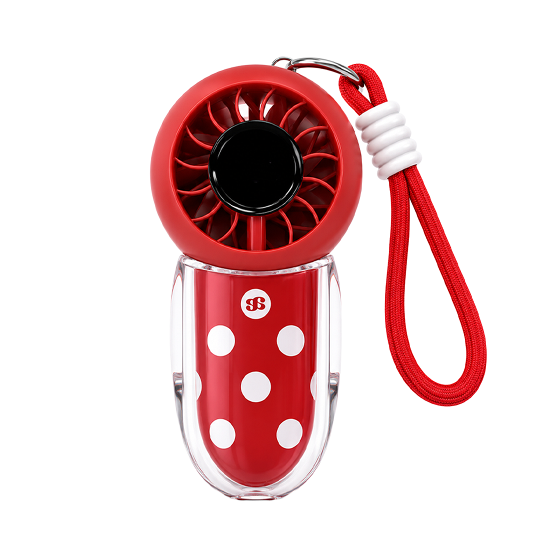 어프어프 도트 팝 미니 팬 레드 휴대용 선풍기(EARPEARP DOT POP MINI FAN-RED)