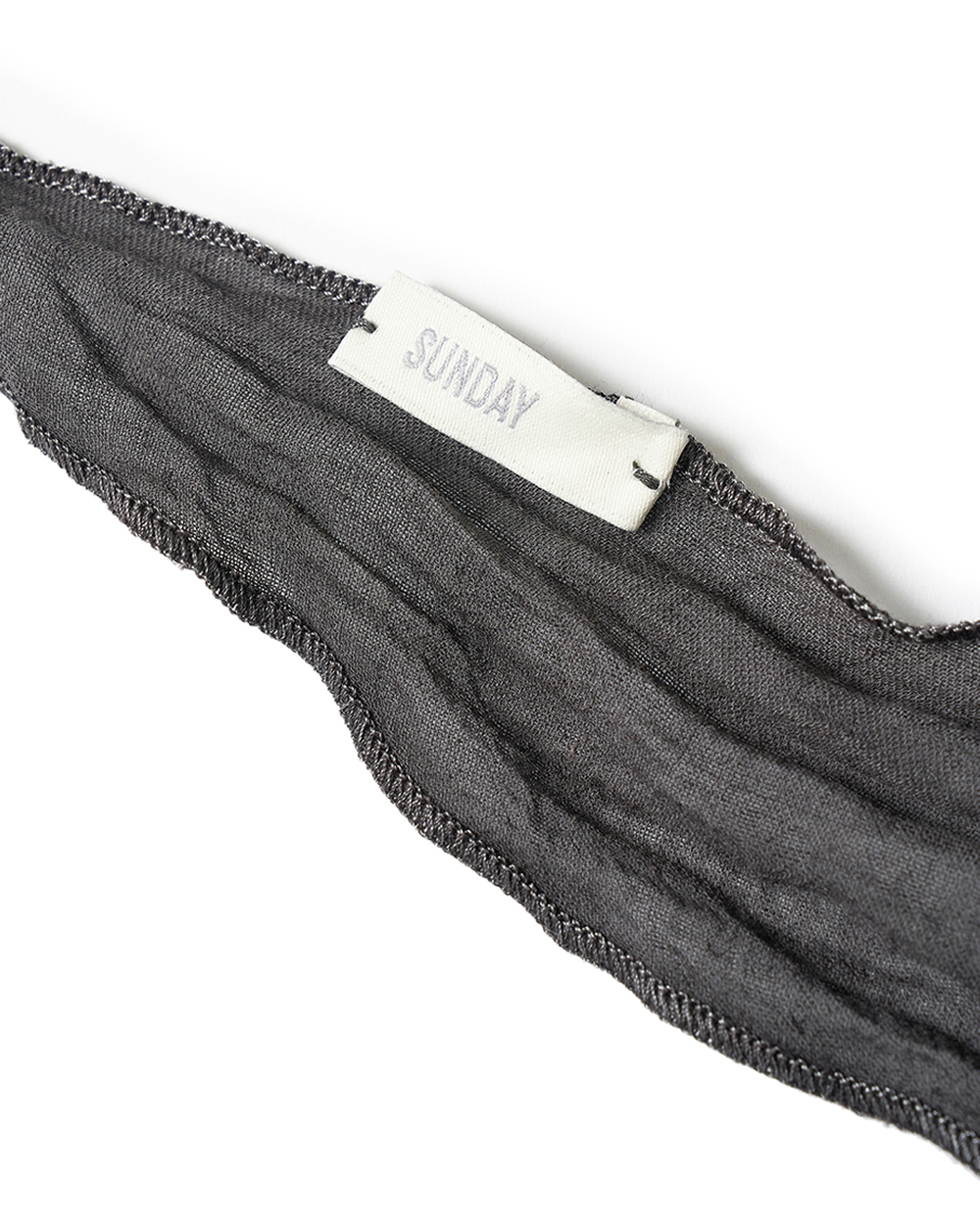 [예약 배송] 선데이세레머니 내추럴 다이드 네커치프 - 애쉬 차콜([예약 배송] SUNDAY CEREMONY Natural Dyed Neckerchief - Ash Charcoal) - 2