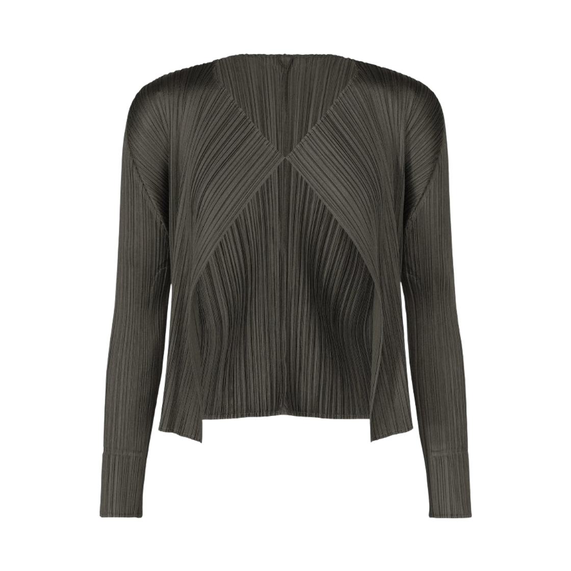 PP61-JO163-17 / PP66-JO163-17 (W) Pleats Please Issey Miyake MC June Cardigan Charcoal