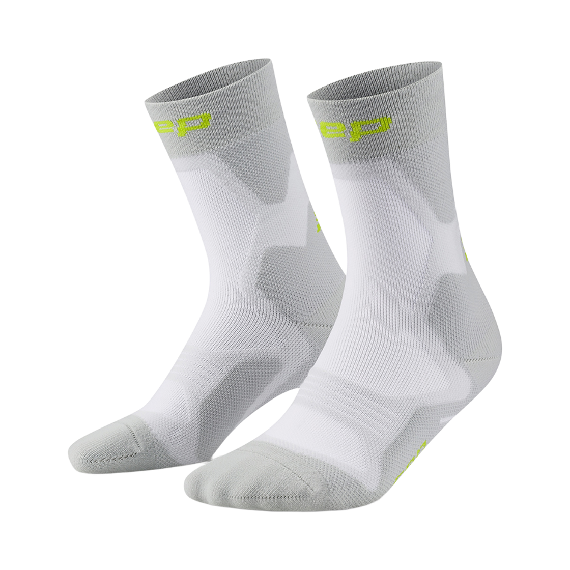 CEP 코어 런 쿠션 미드컷 삭스 그레이(CEP Core Run Cushion Socks Mid Cut Grey) - 1