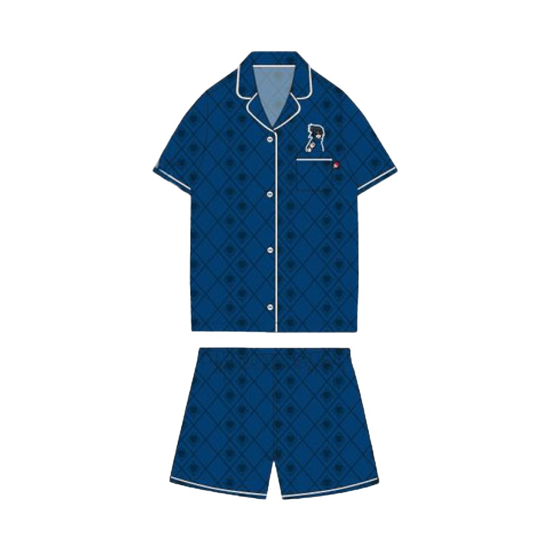스파오 x 나루토 반팔 파자마 블루(Spao x Naruto Short Sleeve Pajamas Blue)