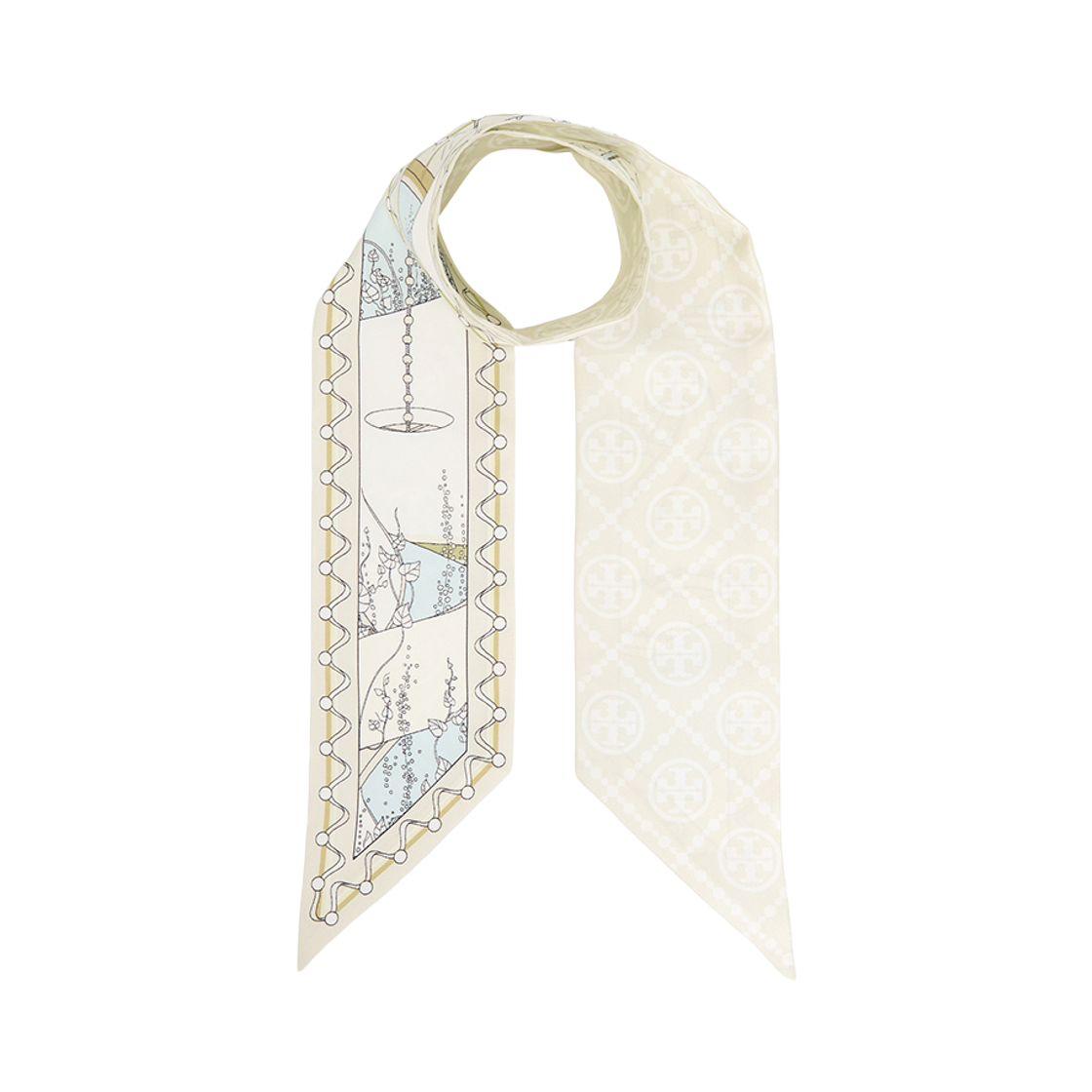 184212-250 (W) Tory Burch The Pool Ribbon Tie Beige