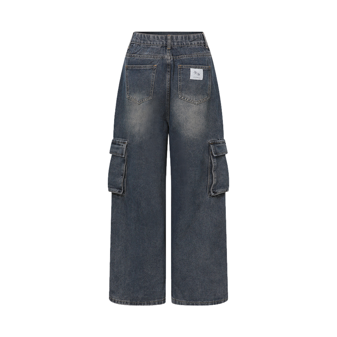코이리스 라우트 카고 와이드 데님 팬츠 딥 블루(Coiris Rout Cargo Wide Denim Pants Deep blue) - 2