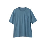 (M) SUNDAY CEREMONY Natural Dyed Basic Slub Tee - Deep Indigo