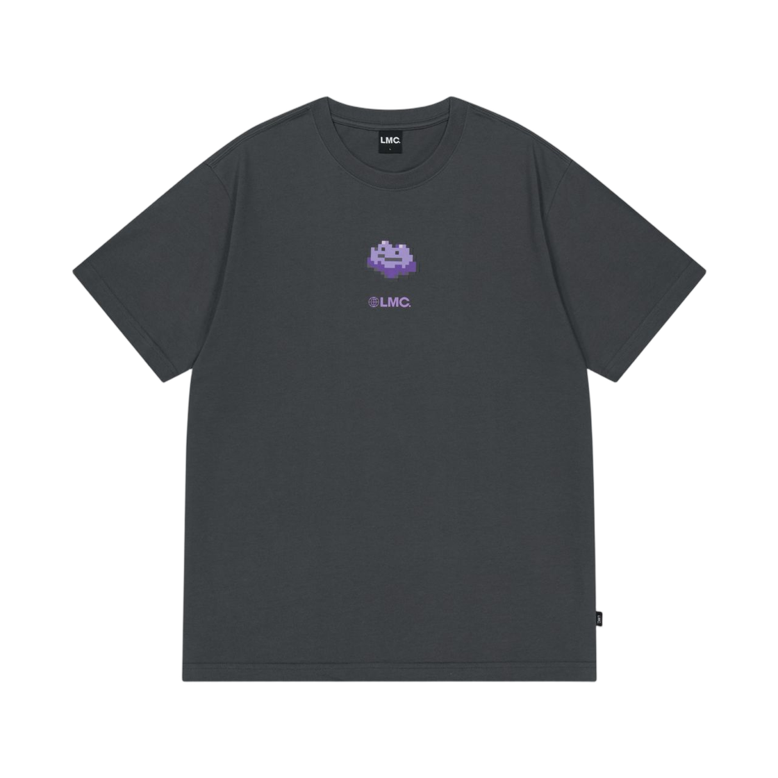 엘엠씨 x 포켓몬 픽셀 아트 도트 아이즈 클럽 티셔츠 차콜(LMC x Pokemon Pixel Art Dot Eyes Club T-Shirt Charcoal)