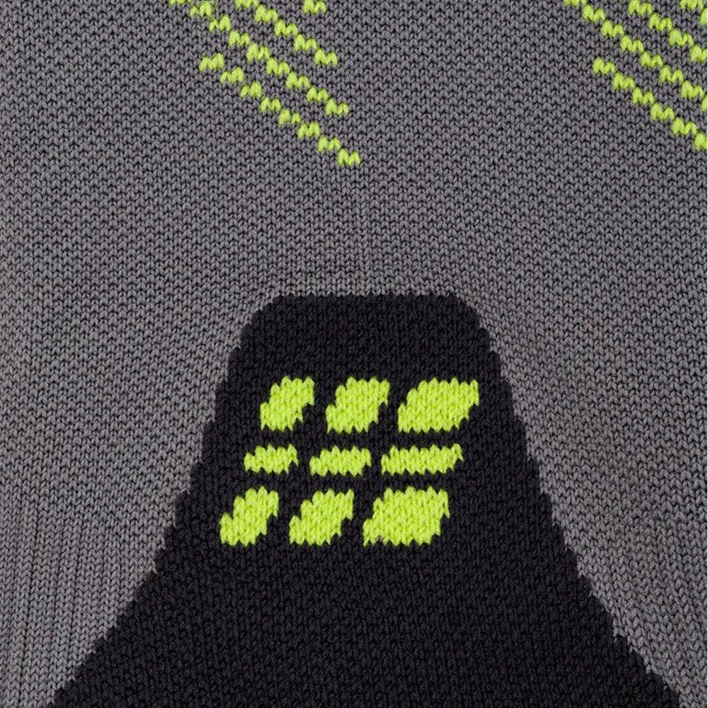 CEP 코어 런 에디션 이립틱 삭스 다크그레이 라임 남성용(CEP Core Run Edt. Elliptic Socks Tall Dark Grey Lime Men's) - 2